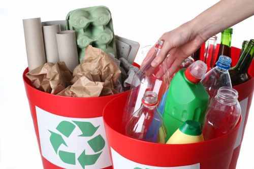 Professional waste clearance service team