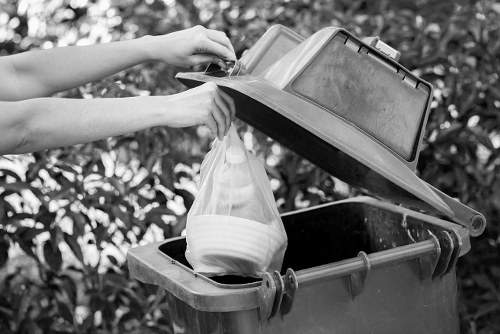 Residents utilizing waste removal services